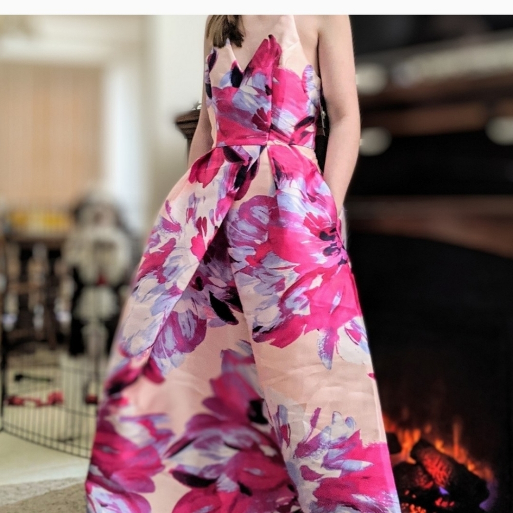 PROM PINK FLORAL SZ 7 NWT'S